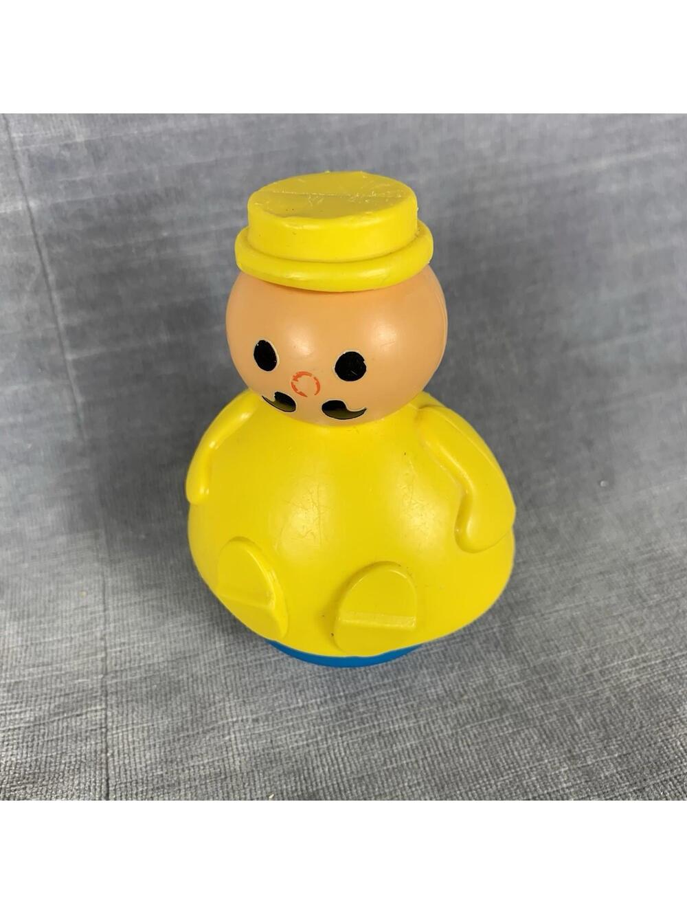 VTG Fisher Price Rub A Dub Dub 3 Men In A Tub Replacement Yellow Butcher Man Toy